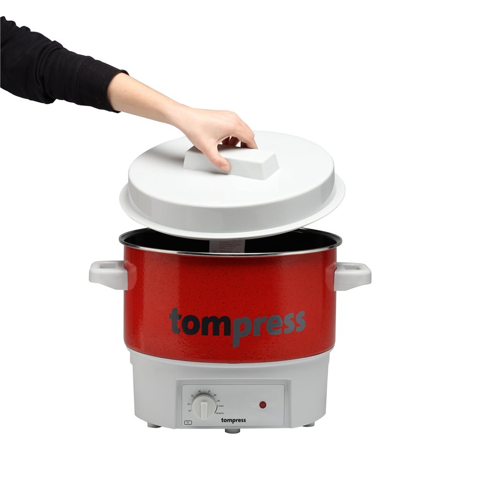 Stérilisateur électrique émaillé petit modèle 16 litres pour conserves et  cuisson - Tom Press