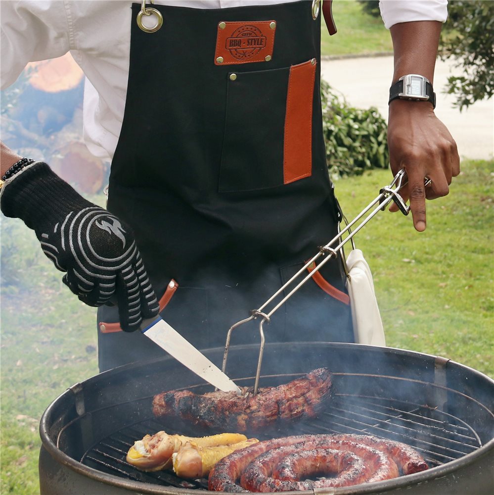 Broszio Pince Barbecue 40 cm, ustensiles Barbecue, Pince Barbecue INOX, Pince à Viande et pesée, Pince a Barbecue