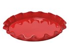 Plat à tarte 33 cm céramique rouge Grand Cru Corolle Emile Henry