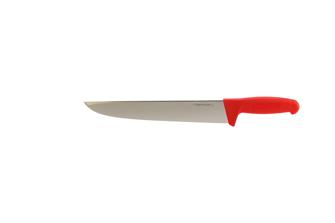 Couteau de boucher professionnel rouge 28 cm