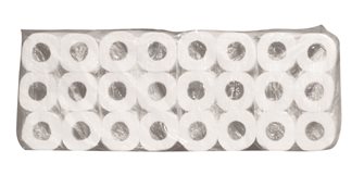 Lot de 96 rouleaux de papier toilette recyclé double épaisseur