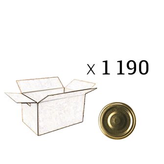 Capsules dorées twist-off 70 mm par 1 190 TO70 or