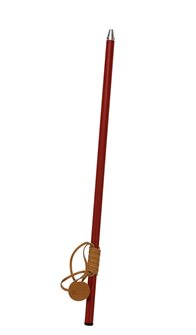 Bouffadou rouge de 60 cm avec lacet en cuir