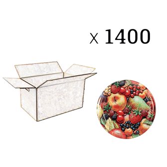 Capsules Twist-off confiture décors fruits diamètre 63 mm par 1440