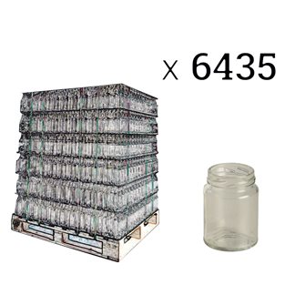 Pots en verre cylindriques 106 ml par palette de 6435 pièces