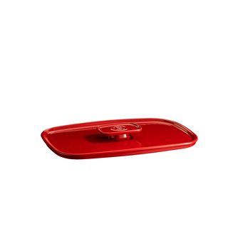 Couvercle rouge Grand Cru pour plat à four rectangulaire 36 cm Ultime Emile Henry