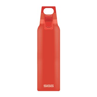 Gourde isotherme inox rouge clair 0,5 litre avec bouchon filtre manipulable une main Hot & Cold One Scarlet Sigg